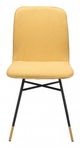 Zuo Modern Var Yellow Dining Chair-3
