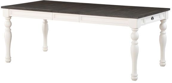 Steve Silver Co. Joanna 7-Piece Ivory/Mocha Dining Table Set-2