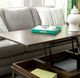 Hammary® Composite Espresso Rectangular Lift Top Coffee Table with Antique Nickel Frame-2
