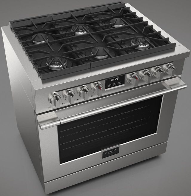 Fulgor Milano Accento 36" Stainless Steel Pro Style Gas Range-2