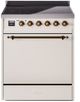 Ilve® Nostalgie II Series 30" Antique White Pro Style Induction Range-0