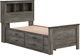 Signature Design by Ashley® Frandern Gray Twin Bookcase Panel Bed with Storage-0