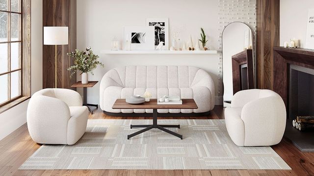 Zuo® Modern Mazzy Brown Coffee Table with Black Steel Base-3
