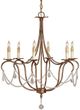 Currey & Company Crystal Lights Rhine Gold Small Chandelier-0