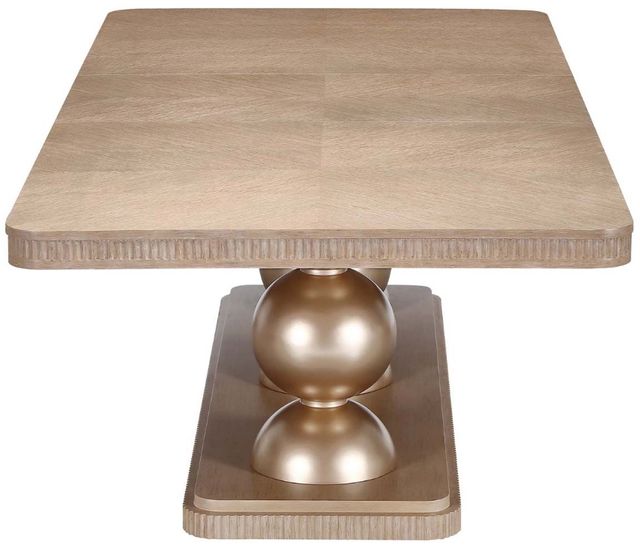 Michael Amini® West Kensington Sea Salt Caramel Rectangular Dining Table-4