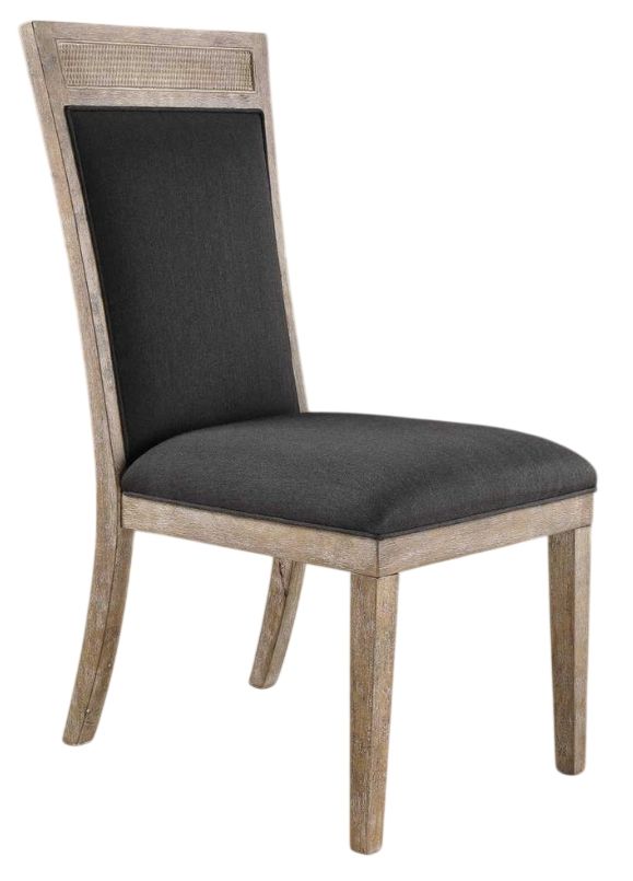 Uttermost® Encore Dark Gray Armless Chair-0