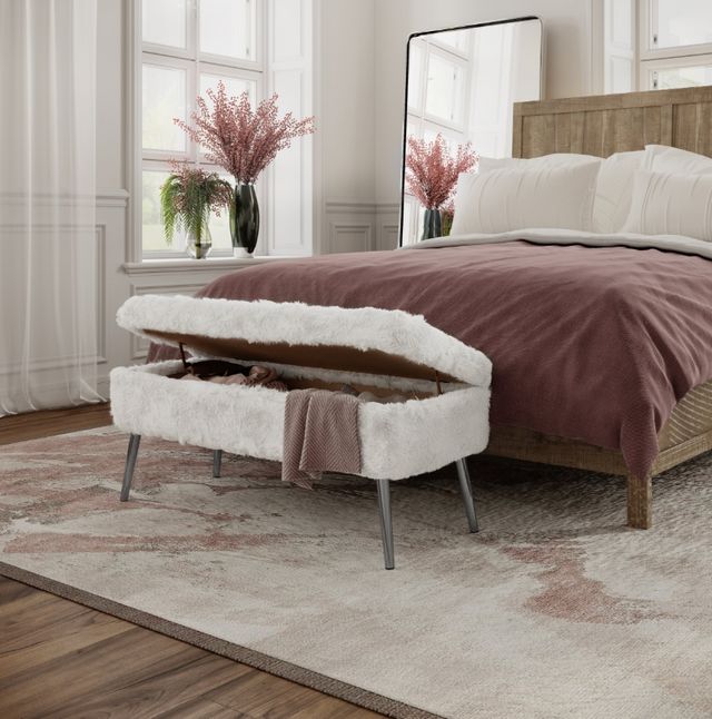 Jofran Inc. Huggy Natural Storage Bench-6