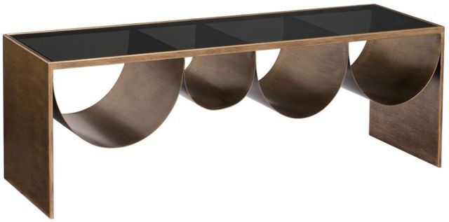 Zuo® Modern Reed Black/Brass Coffee Table-3