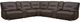 Parker House® Spartacus 7-Piece Chocolate Modular Power Reclining Sectional with Power Adjustable Headrests-0