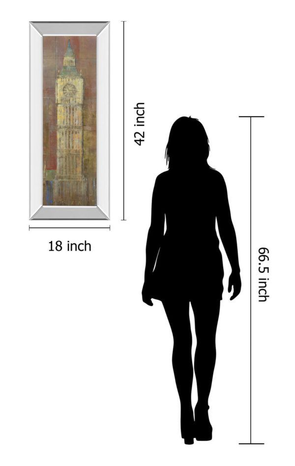 Classy Art Big Ben by Longo Mirrored Frame Wall Art-3