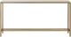 Renwil® Bodin Natural Console Table with Antique Brushed Brass Frame-2