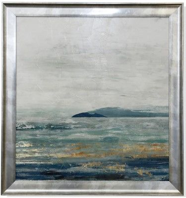 Stylecraft Gold/Light Blue/Silver/White Wall Art-0