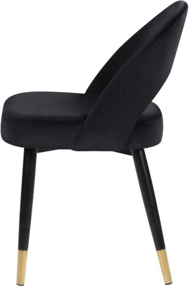 Coaster® Lindsey 2-Piece Black Arched Back Upholstered Side Chairs-2