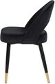 Coaster® Lindsey 2-Piece Black Arched Back Upholstered Side Chairs-2