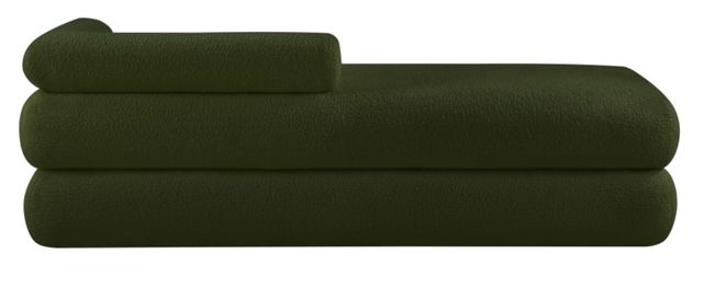 Meridian Furniture Kennedy Green Teddy Fabric Bench-1