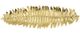 A & B Home Gold 19" Decorative Leaf Plate-1