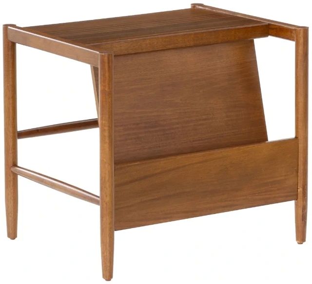 Linon Flay Walnut Magazine Rack-0