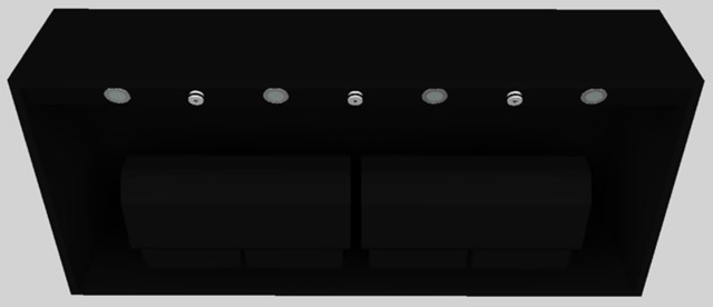 Vent-A-Hood® 54" Black Wall Mounted Range Hood-3