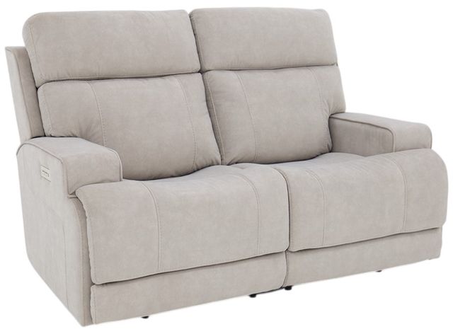 BarcaLounger® Casual Comfort Ashbee Arula Dove Power Reclining Loveseat with Power Headrest-0