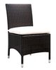 Furniture of America® Comidore Espresso/White Metal Wicker Outdoor Side Chair-0
