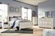 Signature Design by Ashley® Bellaby 4-Piece Whitewash Queen Crossbuck Panel Bed Set-5