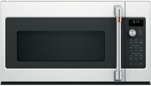 Cafe 30" 1.7 Cu. Ft. Matte White Over the Range Microwave-3