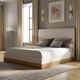 ACME Furniture Zoey Beige Upholstered Queen Panel Bed-1