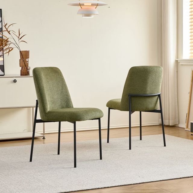 New Classic® Home Furnishings Erik Green/Black Upholstered Dining Side Chair-1