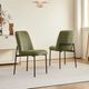 New Classic® Home Furnishings Erik Green/Black Upholstered Dining Side Chair-1