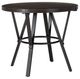 Powell® Enzo 5-Piece Charcoal Brown Dining Set with Black Base-1