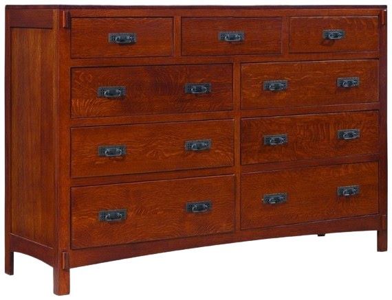 Mavin Customizable American Craftsman 9-Drawer Dresser-0