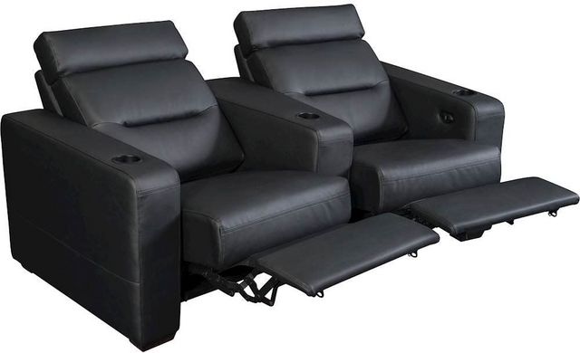 Salamander Designs® TC3 AV Basics Black Wedge Two-Seat Power Reclining Theater Seating-1
