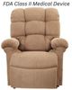 UltraComfort™ Vega Sandstorm Large/Medium Power Lift Recliner with Far Infrared Heat Wave System-0