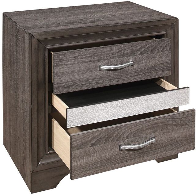 Mazin Furniture Luster Gray Nightstand-2