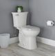 American Standard Edgemere® White Two-Piece Chair Height Elongated 10" Rough Toilet Less Seat 1.28 gpf/4.8 Lpf-1