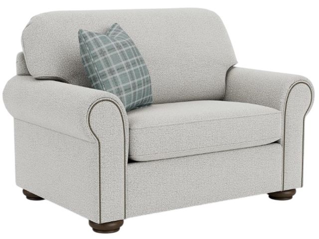 Flexsteel® Preston Silver Glacier Chair and a Half-0