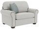 Flexsteel® Preston Silver Glacier Chair and a Half-0