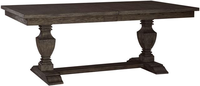 Liberty Furniture Westfield 9-Piece Havana Brown/Sand Trestle Dining Set-3