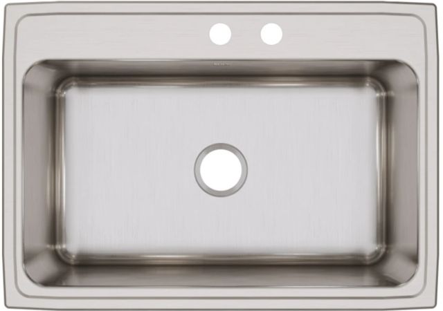 Elkay Lustertone® Classic Lustrous Satin 31" x 22" x 11-5/8" MR2-Hole Single Bowl Drop-In Sink-1