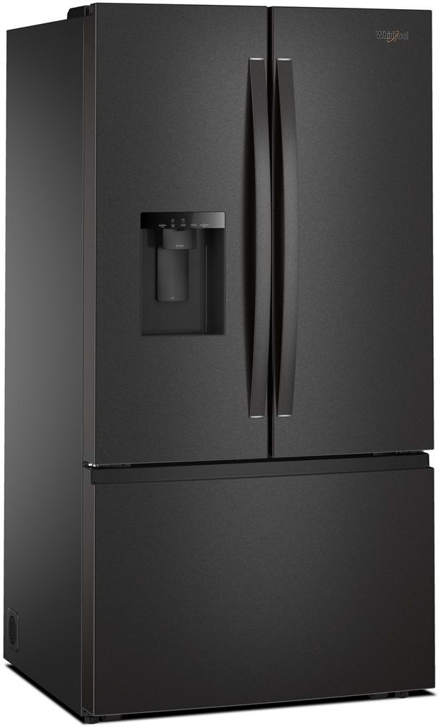 Whirlpool® 36" 29.6 Cu. Ft. Fingerprint Resistant Black Stainless Steel French Door Refrigerator with Dual Ice Makers  -3