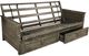 Kodiak Furniture Lexington Weathered Gray Full Futon Frame with Storage-0