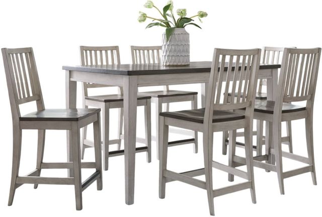 aspenhome® Caraway 7-Piece Aged Ivory Counter Set-0