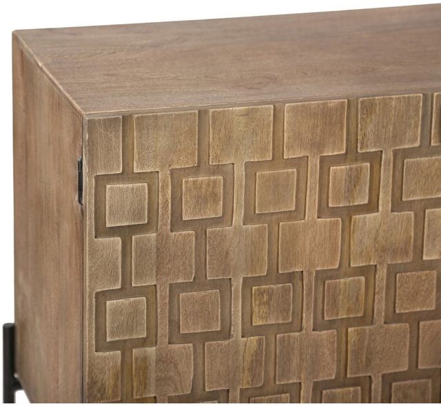 Moe's Home Collection Dixie Brown Sideboard with Black Metal Base-2