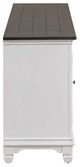 Liberty Furniture Allyson Park Charcoal/Wirebrushed White 80" Fireplace TV Console-3
