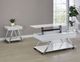 Steve Silver Co. Zena White End Table with Chrome Base-1