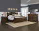 Vaughan-Bassett Scotsman Molasses King Poster Bed With Antique Rails-2