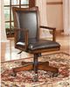 Signature Design by Ashley® Hamlyn Medium Brown Office Swivel Desk Chair-1