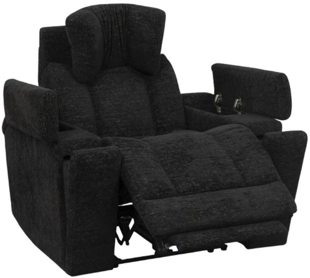 Parker House® Phoenix Cabot Ebony Power Recliner with Power Headrest and Lumbar-1