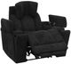 Parker House® Phoenix Cabot Ebony Power Recliner with Power Headrest and Lumbar-1