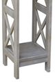 John Thomas Furniture® Home Accents Taupe Gray 30" X-Side Plant Stand Table-1